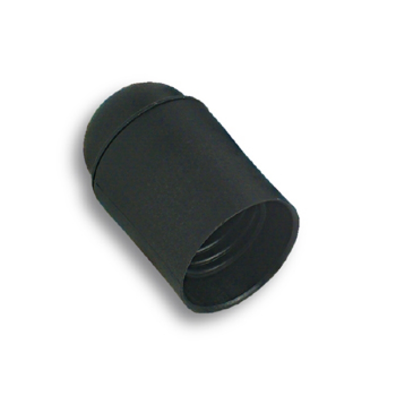 Portalampada e 27 liscio nero