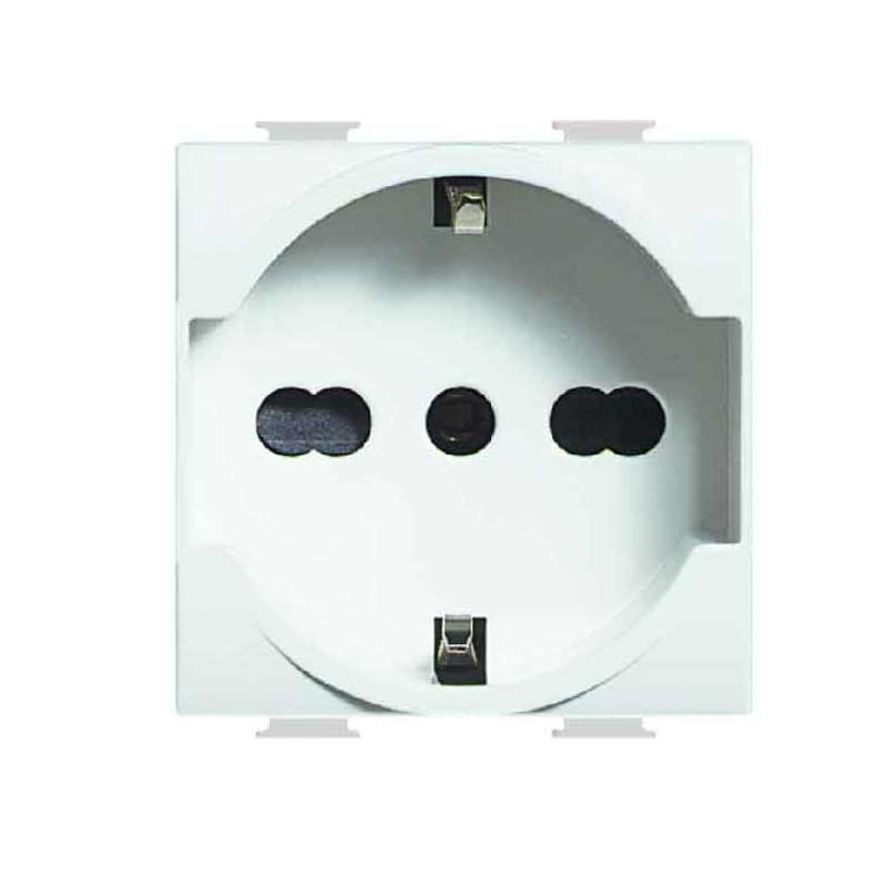 Presa schuko e bipasso Serie Matix Bticino SAM5440-16f