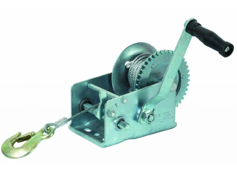 Argano Manuale 10 Mt Cavo in acciaio 520 Kg Ribimex