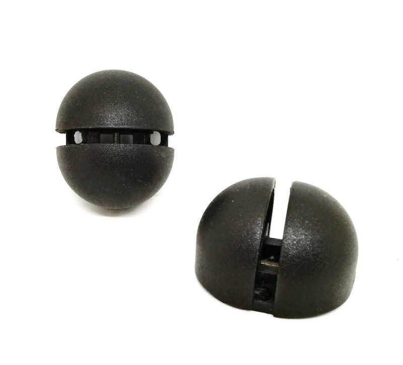 Reggimensola in plastica nero 2 pezzi Confalonieri