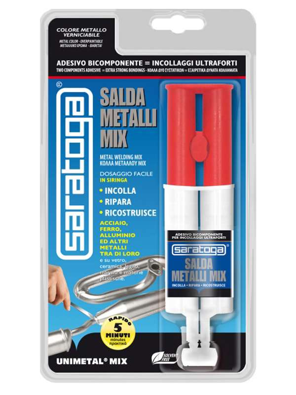 Salda metalli chimico Saratoga in siringa Unimetal Mix