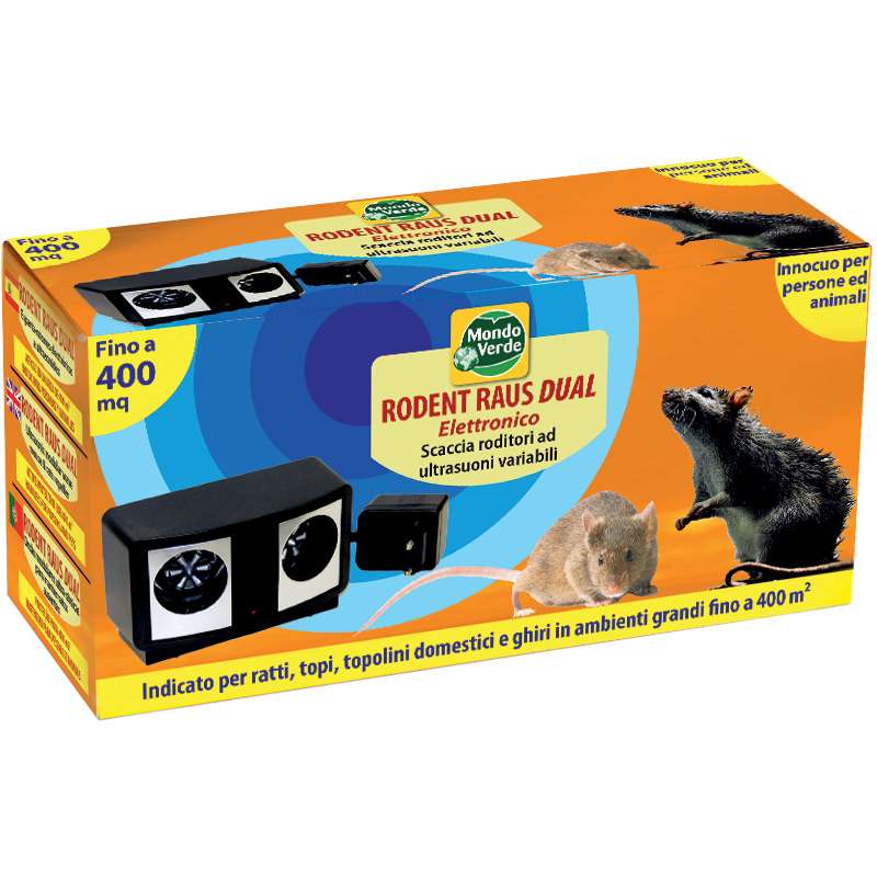 Scacciatopi elettronico dual rodent raus Mondo Verde