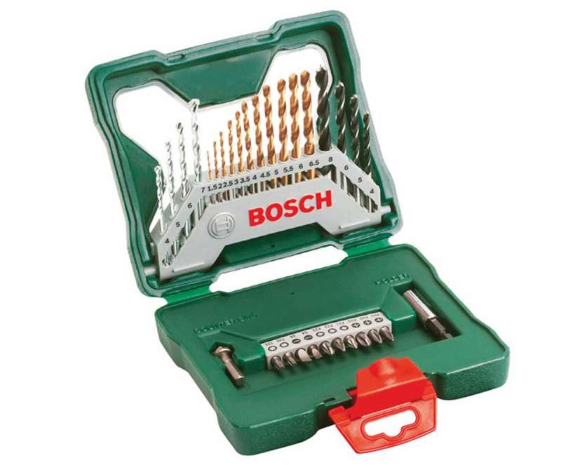 Set 30pz. di punte per foratura in titanio e bit di avvitamento Bosch