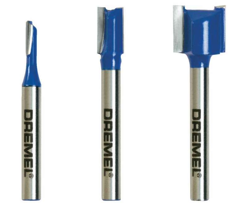 Set 3 frese per scanalatura nel legno per Dremel Trio TR673 - Giordanojolly