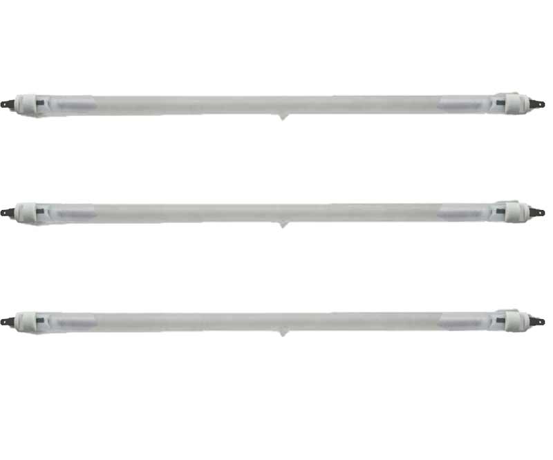 Lampade alogene 21,5 cm set 3 pz per stufe vinco 70104