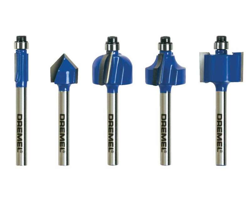 Set 5 frese per scanalatura per Dremel Trio TR675 - Giordanojolly