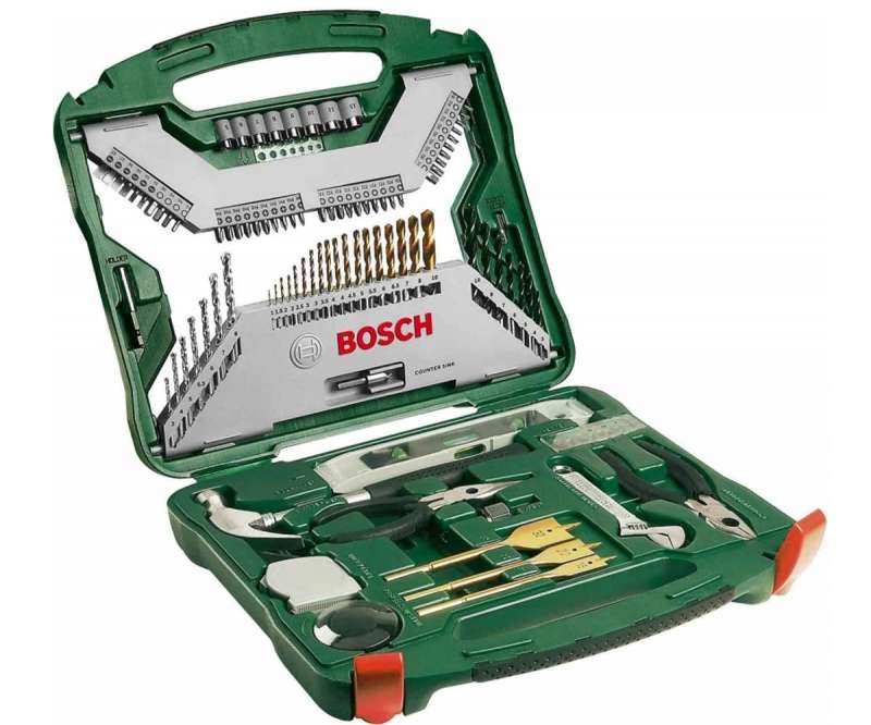 Set 103pz. di punte per foratura e bit di avvitamento per trapano Titanio X-Line Bosch