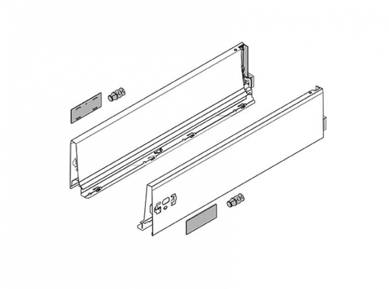 Set accessori per il montaggio cassetto Tadembox Blum