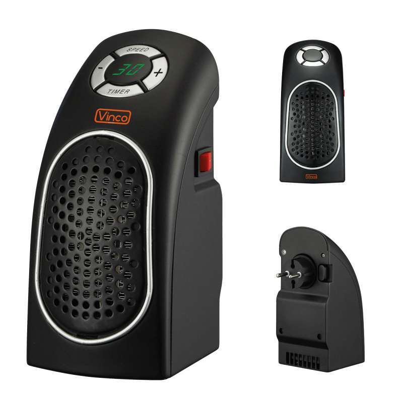 Stufa elettrica portatile elementi ceramici Heater 400 watt Vinco 701594