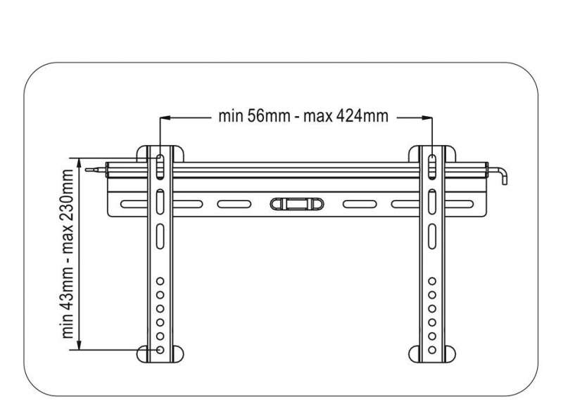 Supporto per Tv Fisso EasyFix Ultraslim L