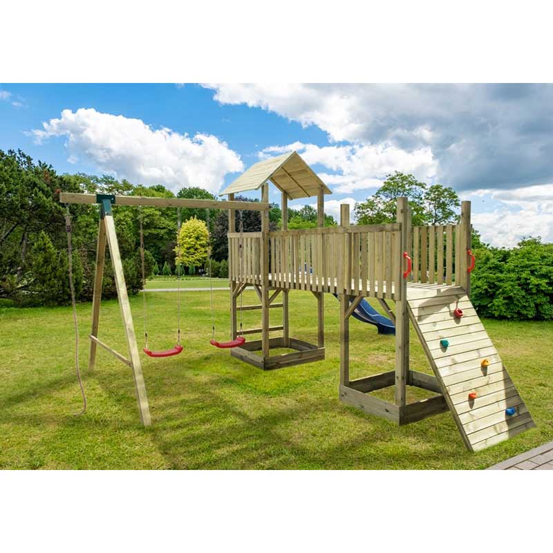 Eichhorn Altalena In Legno Di Betulla Per Esterni – Sedile 30x30 Cm, Corda Regolabile 140-210 Cm, Portata Fino A 20 Kg, Per Bambini Da 1 Anno