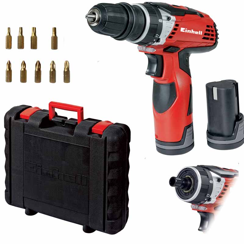 Trapano a batteria TE-CD 12 X Li Einhell (2x1,5Ah)