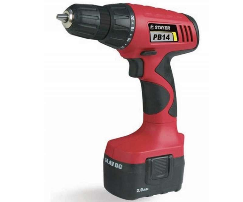 Trapano a batteria 14V 2Ah Ni-Cd PB14K Stayer