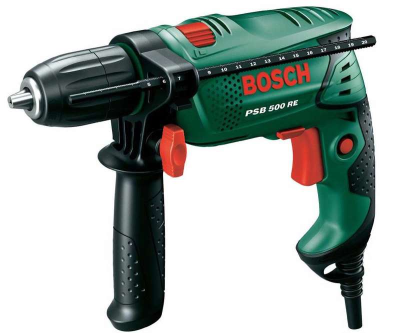 Trapano a percussione 500 Watt PSB 500 RE Bosch