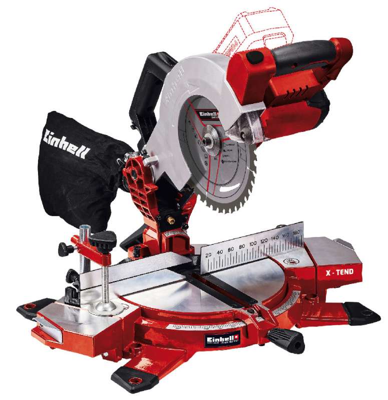 Troncatrice per legno a batteria Einhell TE-MS 18-210 Li solo