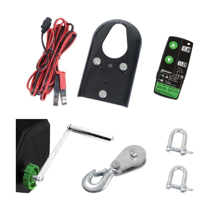Verricello elettrico 12V con telecomando Ribimex PE12V/T1 