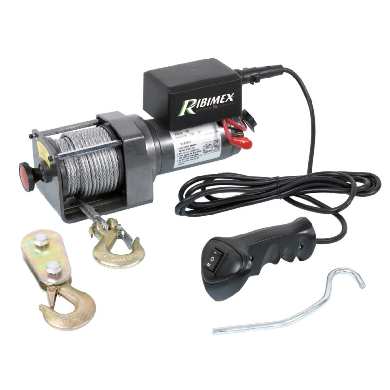 Verricello elettrico Ribimex 12v 1100 kg