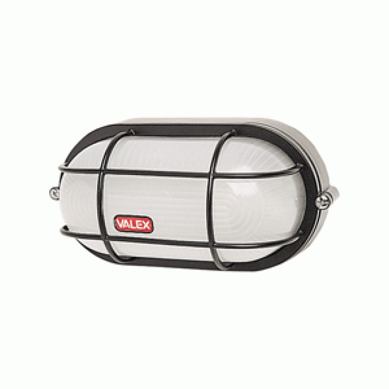Lampada ovale da esterno con grata 60watt Valex 1152425