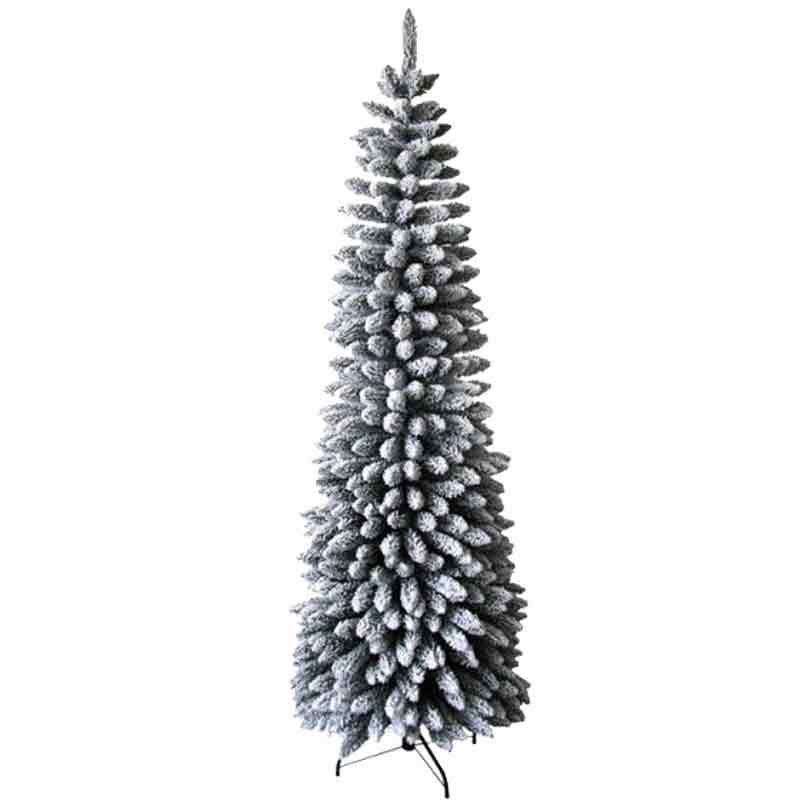 Albero di natale innevato Slim Dimitri 180-240 cm
