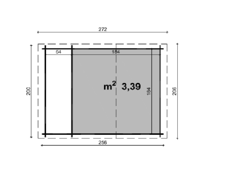 Casetta Da Giardino In Legno Ava 200x200 cm Losa Legnami