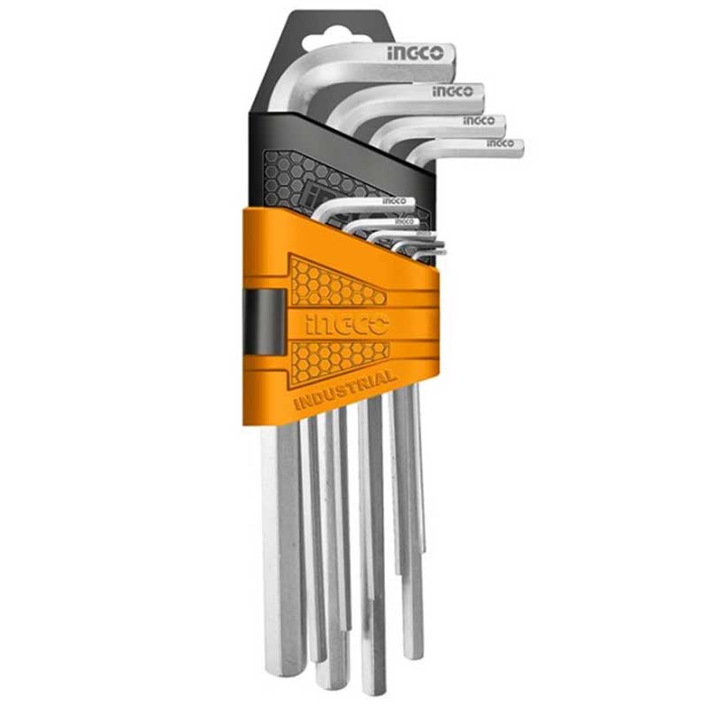 Chiavini esagonali Corti 9 pz Ingco HHK11091