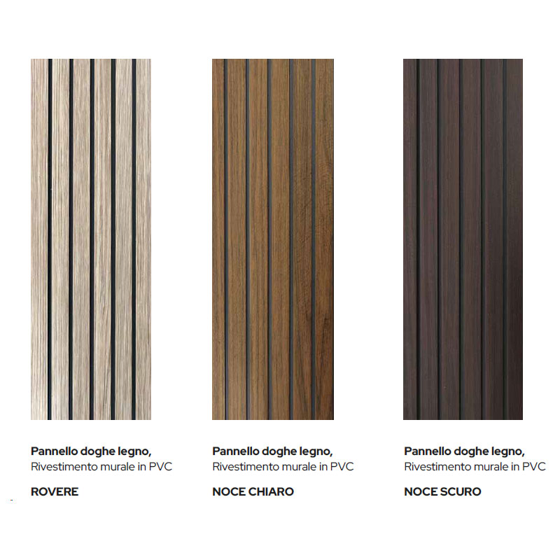 Pannelli decorativi per pareti in PVC effetto Legno 300 x 280 cm