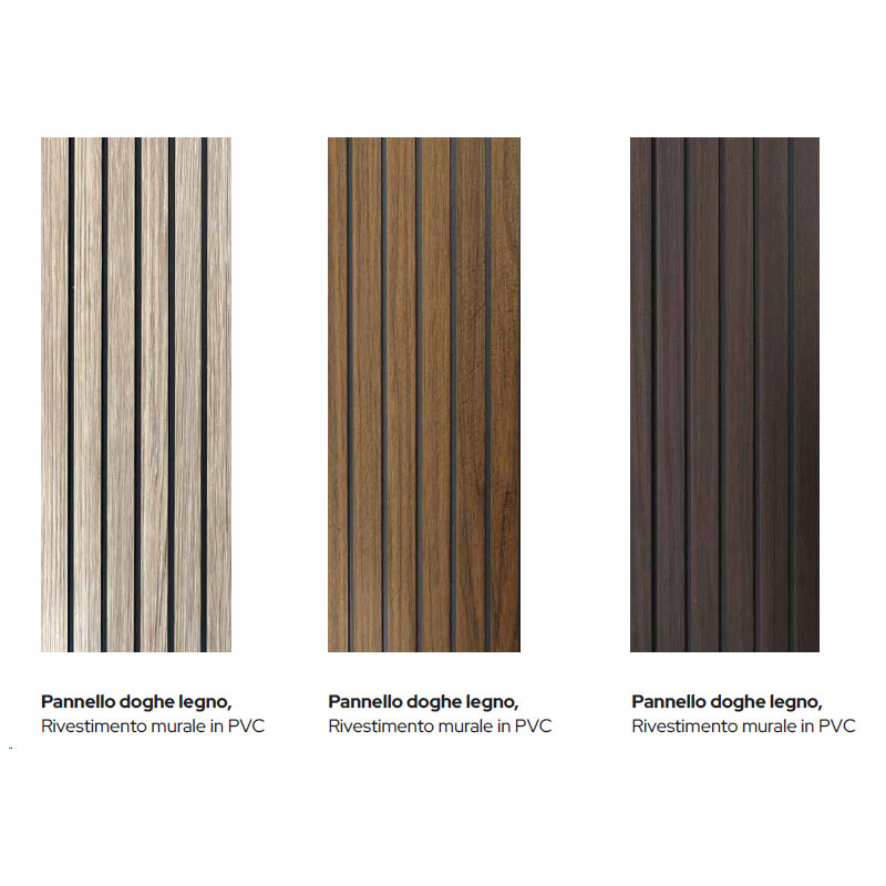Pannelli decorativi per pareti in PVC effetto Legno 300 x 280 cm