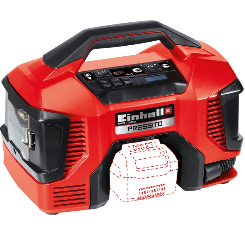 Compressore ibrido a batteria Pressito Einhell 