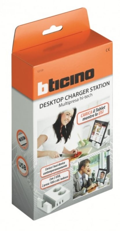 Multipresa per tablet da scrivania usb desktop charger Bticino
