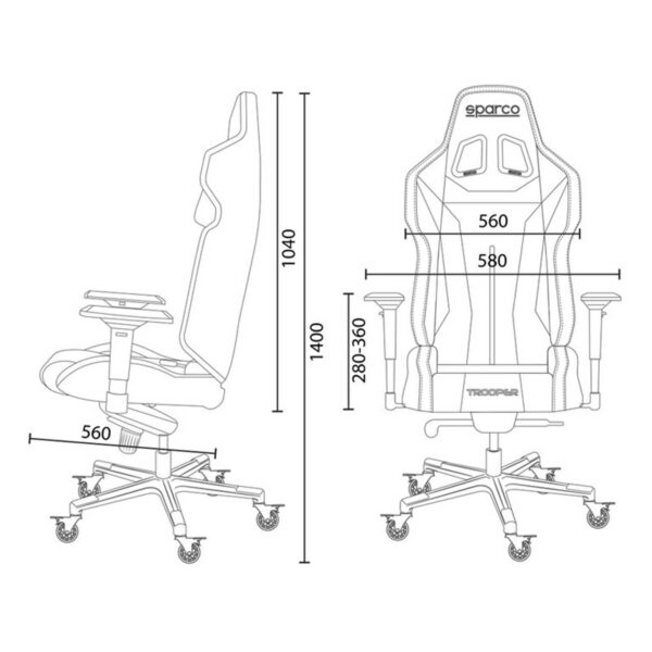 Sedia da Ufficio Gaming Sparco TROPPER