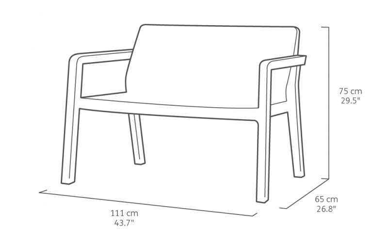 Set poltrone da Giardino Keter Emily Lounge set