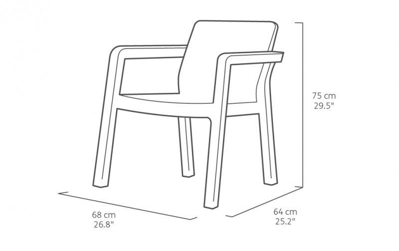 Set poltrone da Giardino Keter Emily Lounge set