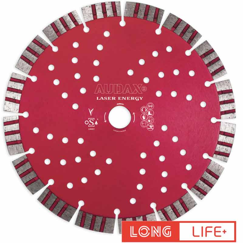 Disco diamantato da 115 a 230 mm per cemento e pietre Audax 