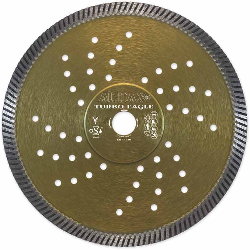 Disco diamantato per cemento Turbo Eagle Audax da 115 e 230 mm