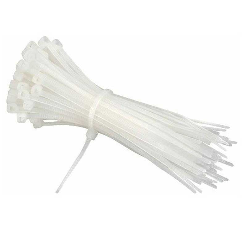 Fascette In Plastica Bianche 4,8 x 360 mm Per Cablaggio Cavi conf. 100 pz