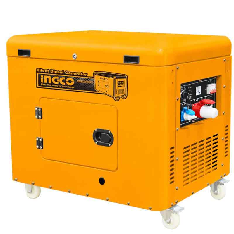 Generatore silenziato 8 kW Diesel Trifase Ingco GSE80003