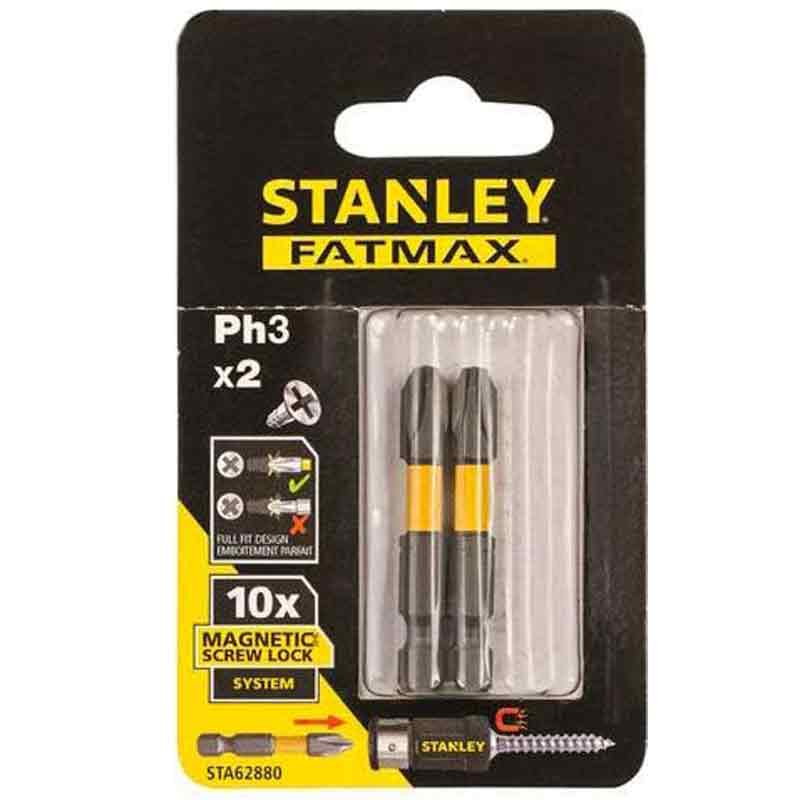 Inserti esagonali Ph3 set due pz 50 mm Stanley 