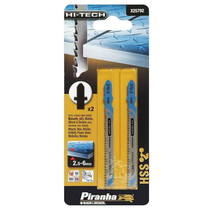 Lame per seghetto alternativo Metallo attacco rapido Piranha X25972