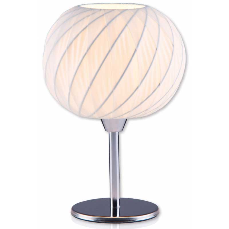 Lampada da tavolo forma sferica corpo in acciaio Grundig