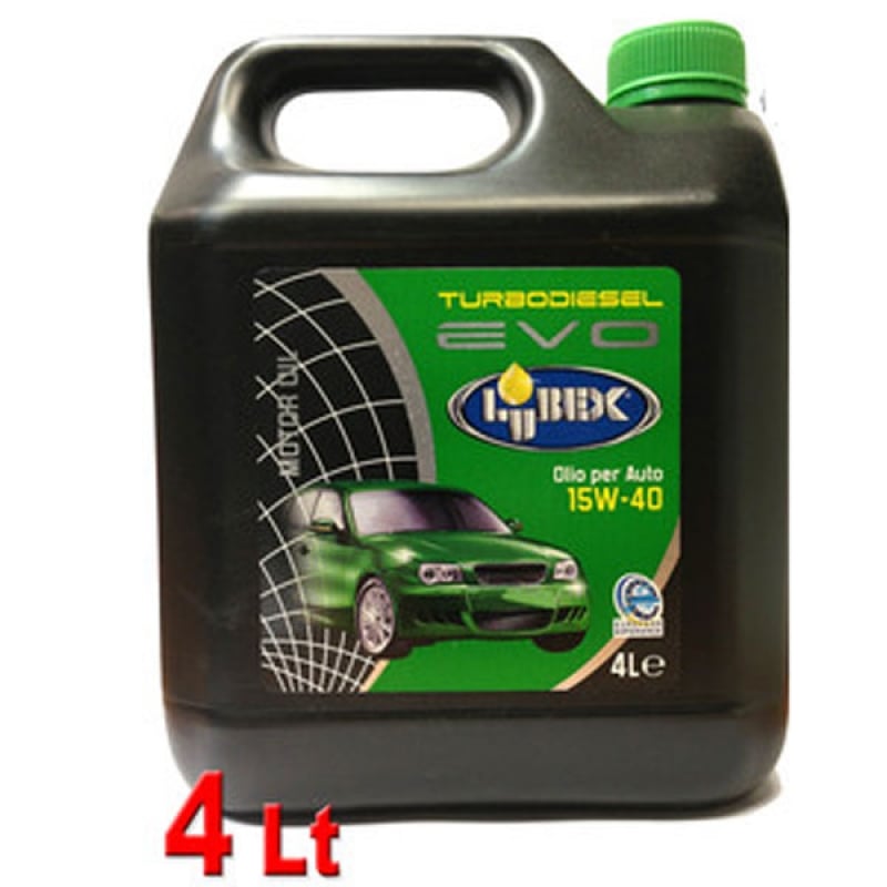 Olio per auto 15w40 Lubex Lubrificante Evo Diesel Lt 4