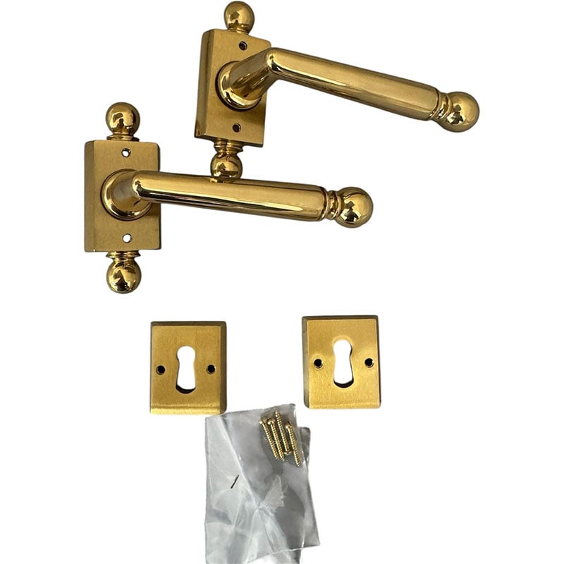 Maniglie per porte interne oro Aura Valli e Colombo