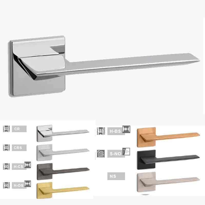 Maniglie per porte interne Cedro R6 Bocchetta quadrata Ento