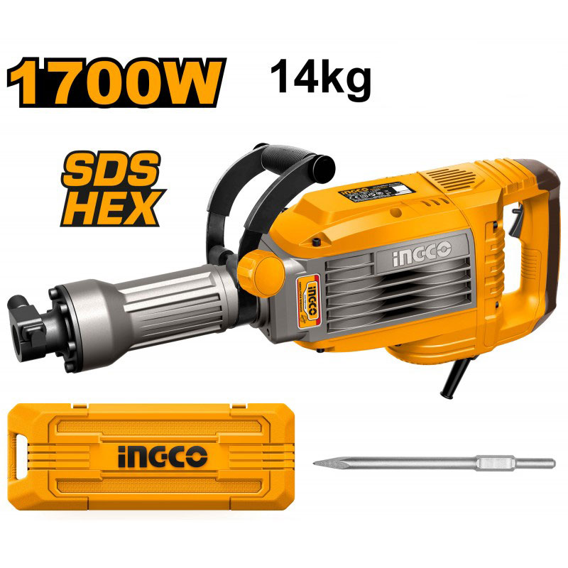 Martello demolitore 14 kg 1700 watt Ingco PDB170068