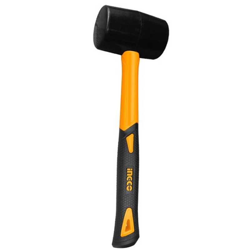 Mazzetta martello in gomma nera da 220 g Ingco
