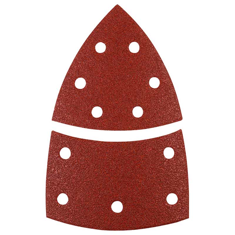 Nastri abrasivi triangolari per legno e metallo 100 x 62 93 mm Kwb 12pz