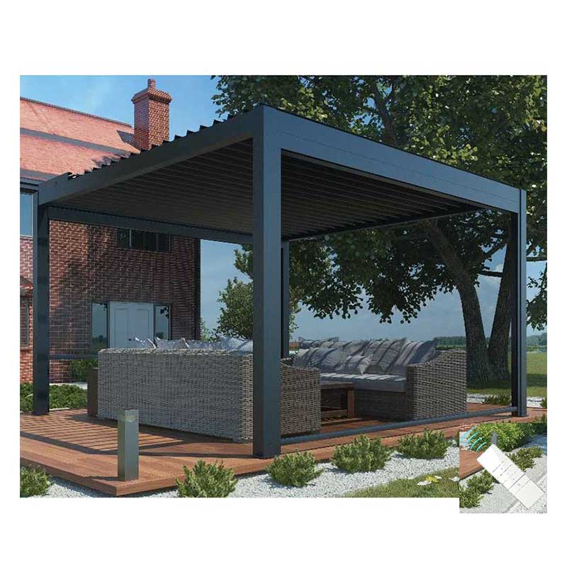 Pergola Bioclimatica Motorizzata 400x400 Cm In Alluminio Mary