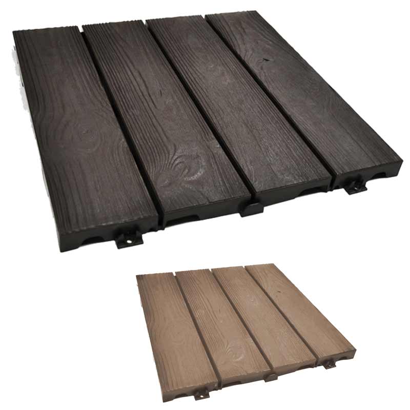 Piastrelle ad incastro 38x38 cm effetto legno Wood (4 mq 28 pz)