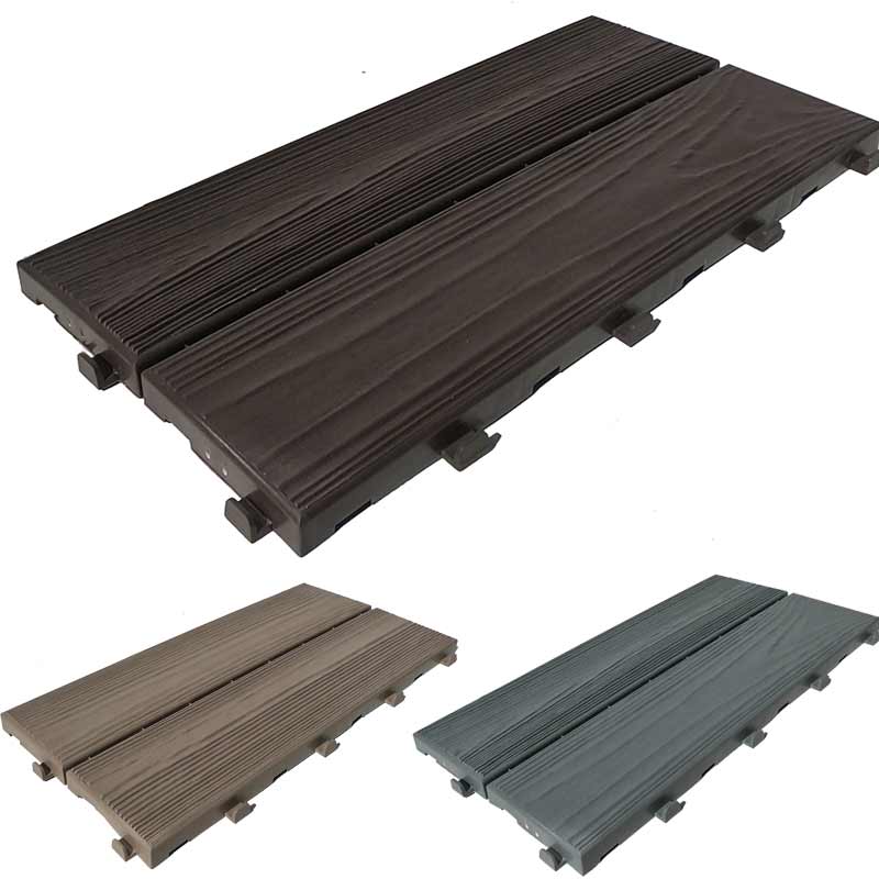 Piastrelle ad incastro effetto legno 40x20 cm Easywood (4 mq 40 pz)