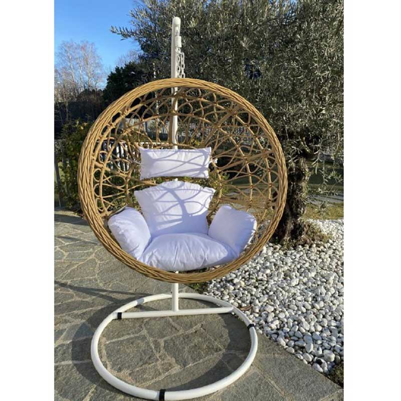 Poltrona Sospesa In Polyrattan Iris - Giordanojolly