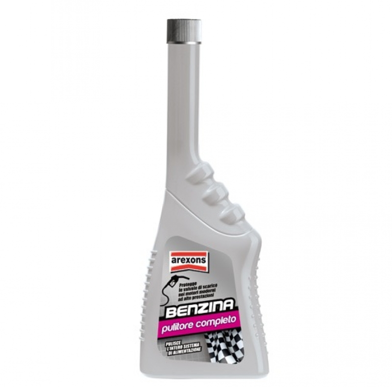 Additivo pulitore completo sistema di alimentazione Benzina Arexons